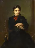 Ludwig Knaus, Porträt der Gattin des Malers