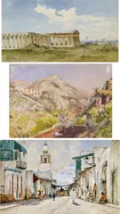 Ascan Lutteroth, Drei Aquarelle