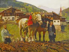 Auktion 386, Los 367 by Julius Paul Junghanns, Öl auf Leinwand, sold Jan 2017