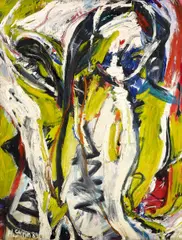 Ohne Titel by Helmut Sturm, 1984, Öl auf Leinwand, sold Nov 2016