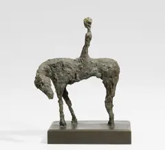 Michael Irmer, Pferd mit Reiter, 1994, Bronze