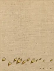 Ohne Titel (Wassertropfen) by Kim Tschang Yeul, 1974, Öl auf Leinwand, sold Nov 2016