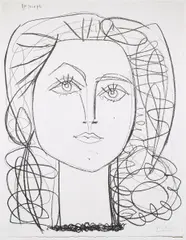 Francoise by Pablo Picasso, 1946, Lithografie auf Velin, sold Nov 2016