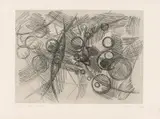 Vernis mou I by Ernst Wilhelm Nay, 1958, Vernis mou auf ARCHES FRANCE (Wasserzeichen), sold Dec 2016