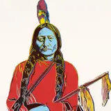 Andy Warhol, Sitting Bull, 1986, Farbserigrafie auf Lenox Museumskarton