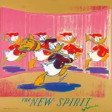Andy Warhol, The New Spirit (Donald Duck), 1985, Farbserigrafie auf Lenox Museumskarton