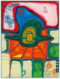 Relations of a Spider by Friedensreich Hundertwasser, 1971, Farbholzschnitt auf Japanpapier, sold Dec 2016