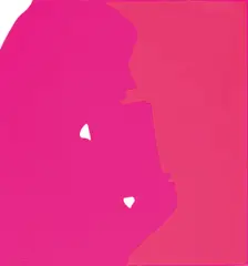 Lourdes Castro, Ohne Titel, Farbserigrafie auf pinkfarbenem Rhodoid
