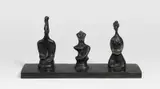 Max Ernst, Roi, reine et fou, Bronze