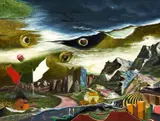 Franz Radziwill, Der Streit der Ideologien, 1958, Öl auf Leinwand