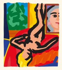 Nude with Picasso by Tom Wesselmann, 2000, Farbserigrafie auf Museumskarton, sold Nov 2016