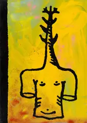 Ohne Titel by Walter Dahn, 1986, Mischtechnik auf Leinwand, sold Dec 2016