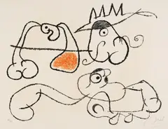 Ubu aux Baleares by Joan Miró, 1971, Farblithografie auf ARCHES (Wasserzeichen), sold Dec 2016