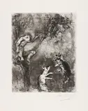 Marc Chagall, Aus: Les fables de La Fontaine, Radierung auf Montval