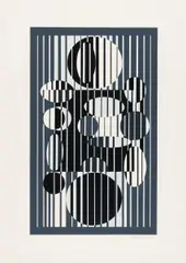 IACA by Victor Vasarely, 1963, Farbserigrafie auf leichtem Karton, sold Jun 2017