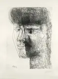 Pablo Picasso, Portrait de jeune fille, 1964, Kaltnadelradierung auf Velin
