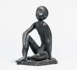 Werner Franzen, Sitzender Knabe, 1979, Bronze