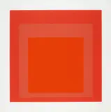 SP V (Homage to the square) by Josef Albers, 1967, Farbserigrafie auf Karton, sold Jun 2017