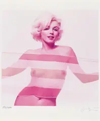Marilyn with scarf by Bert Stern, C-Print, sold Jun 2017