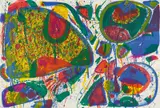 Bright jade ghost (II) by Sam Francis, 1963, Farblithografie auf BFK RIVES (Wasserzeichen), sold Jun 2017