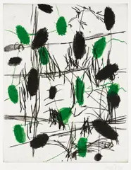 Ohne Titel by Georg Baselitz, 1992, Farbaquatinta auf Somerset England (Wasserzeichen), sold Jun 2017