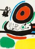 Präsentation von drei Büchern Mirós in Japan by Joan Miró, 1970, Lithografie auf GUARRO (Wasserzeichen), sold Jun 2017