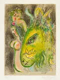 Paradis by Marc Chagall, Farblithografie auf ARCHES (Wasserzeichen), sold May 2017