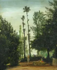 Zeltlager by Theo Champion, 1932, Öl auf Hartfaser, sold Jun 2017