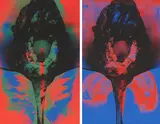 Otto Piene, Aus: Addis Abeba, 1972, Jeweils: Farbserigrafie auf Chromokarton