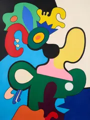 Otmar Alt, "Der Goldkäfer", 1967, Öl auf Leinwand