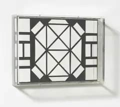 Spiegelobjekt by Adolf Luther, 1989, Spiegelscherben auf Holzplatte in Plexiglaskastenrahmen, sold May 2023
