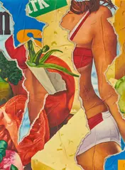 Fritz Köthe, "Havarti", 1967, Tempera und Öl auf Leinwand
