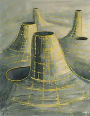 Brigitte Matschinsky-Denninghoff, Ohne Titel, 1950, Gouache, Bleistift und Faserstift auf Bütten
