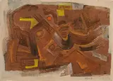 Heinrich Wildemann, Ohne Titel, 1948, Öl auf Karton