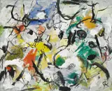 Rolf Cavael, No. 76 Ag3, Mischtechnik auf Leinwand