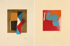 Bertrand Dorny, Konvolut von 2 Druckgrafiken, a) Ohne Titel