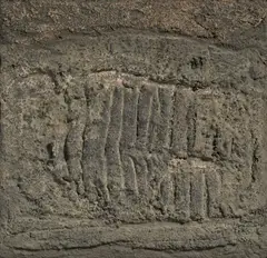 Strukturelle Bewegung by Karl Fred Dahmen, 1959, Mischtechnik auf Rupfen auf Holz, sold Jun 2017