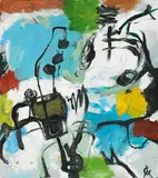 Rolf Cavael, Auktion 414, Los 569, 1973, Öl auf Spanplatte