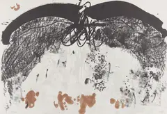 Ohne Titel by Antoni Tàpies, 1966, Farblithografie auf Velin, sold Sep 2017