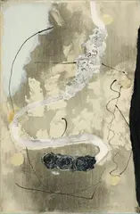 Herbert Egl, "Lebenszeichen", 1990, Acryl und Tusche auf Leinwand