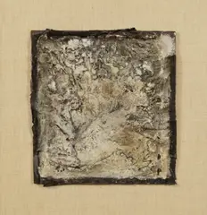 Karl Fred Dahmen, Materialbild, Mischtechnik auf Hartfaserplatte