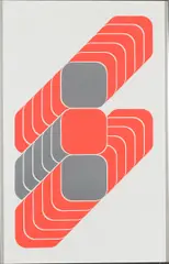 Ohne Titel by Kaspar Thomas Lenk, 1970, Farbserigrafie auf glattem Karton, sold Feb 2019