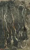 Christoph M. Gais, Ohne Titel, 1997, Öl und Sand (?) auf Hartfaserplatte