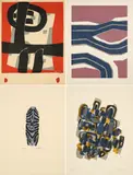 Raoul Ubac, Konvolut von 4 Druckgrafiken, Ohne Titel
