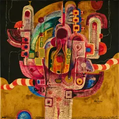 Matko Trebotić, Dalmatinische Impressionen I, 1971, Acryl auf Leinwand