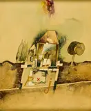 Matko Trebotić, Ohne Titel, 1981, Acryl und Öl auf Hartfaserplatte