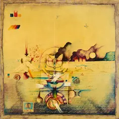 Matko Trebotić, Ohne Titel, 1975, Acryl auf Leinwand