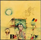 Matko Trebotić, Porträt mit Quadrat, 1975, Öl und Acryl auf Leinwand