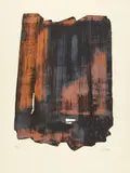 Pierre Soulages, Eau-forte XVI, 1961, Farbaquatinta auf ARCHES (Wasserzeichen)