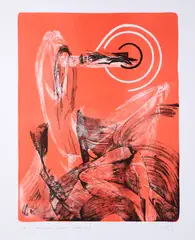 Karl Otto Götz, Pallozo, 2005, Farblithografie auf leichtem Karton
